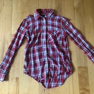 Plaid Long Sleeve Button-Down